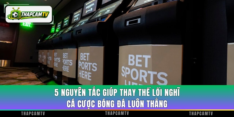 5 nguyên tắc giúp thay thế lối nghĩ cá cược bóng đá luôn thắng