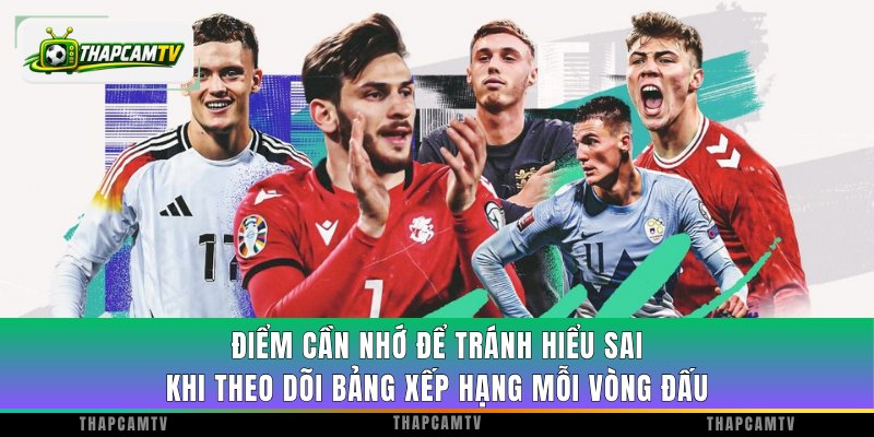 Điểm cần nhớ để tránh hiểu sai khi theo dõi bảng xếp hạng mỗi vòng đấu